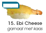 15. Nigiri Ebi Cheese